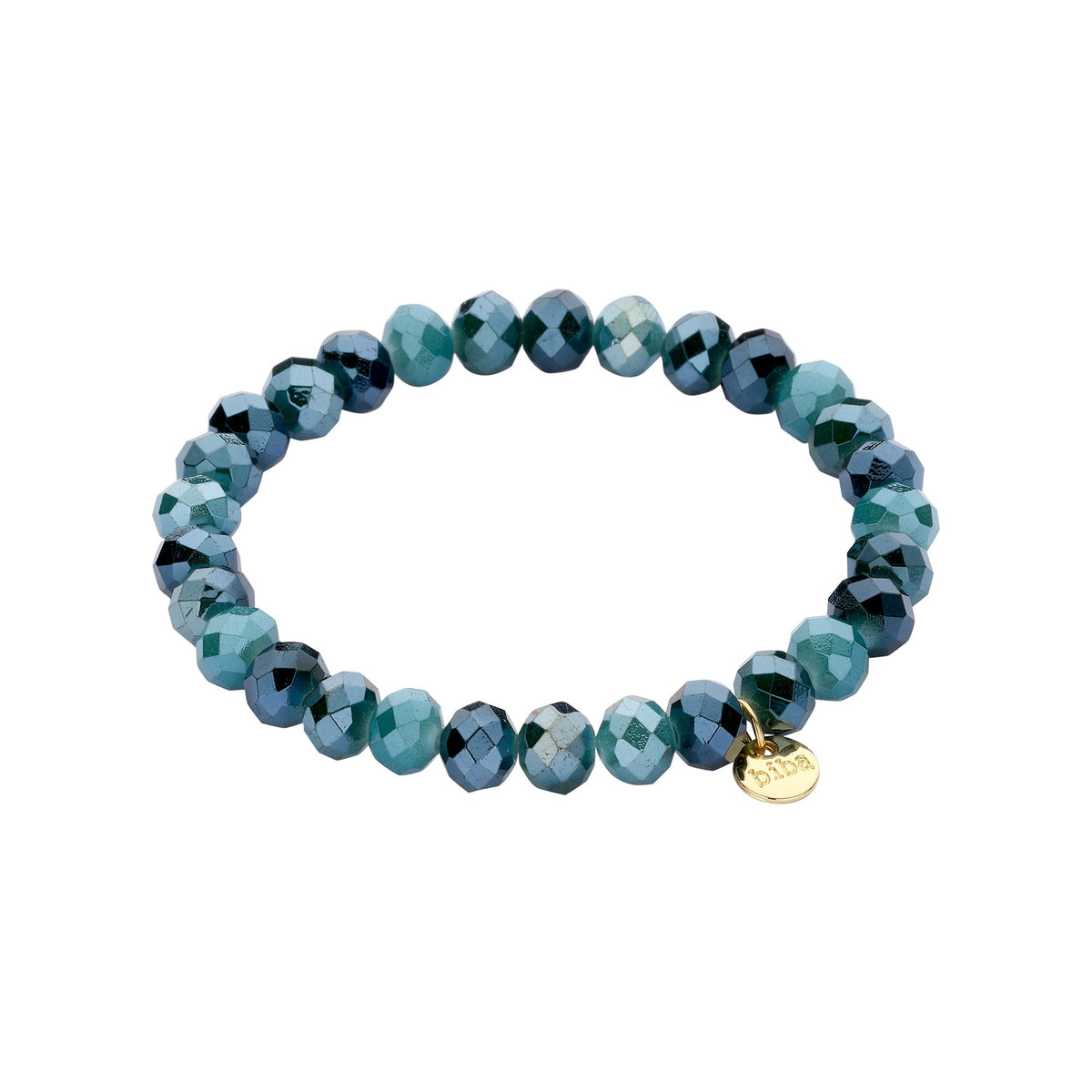 Biba armband Crystal Basics 8 mm Groen (55946MIX09) van Biba