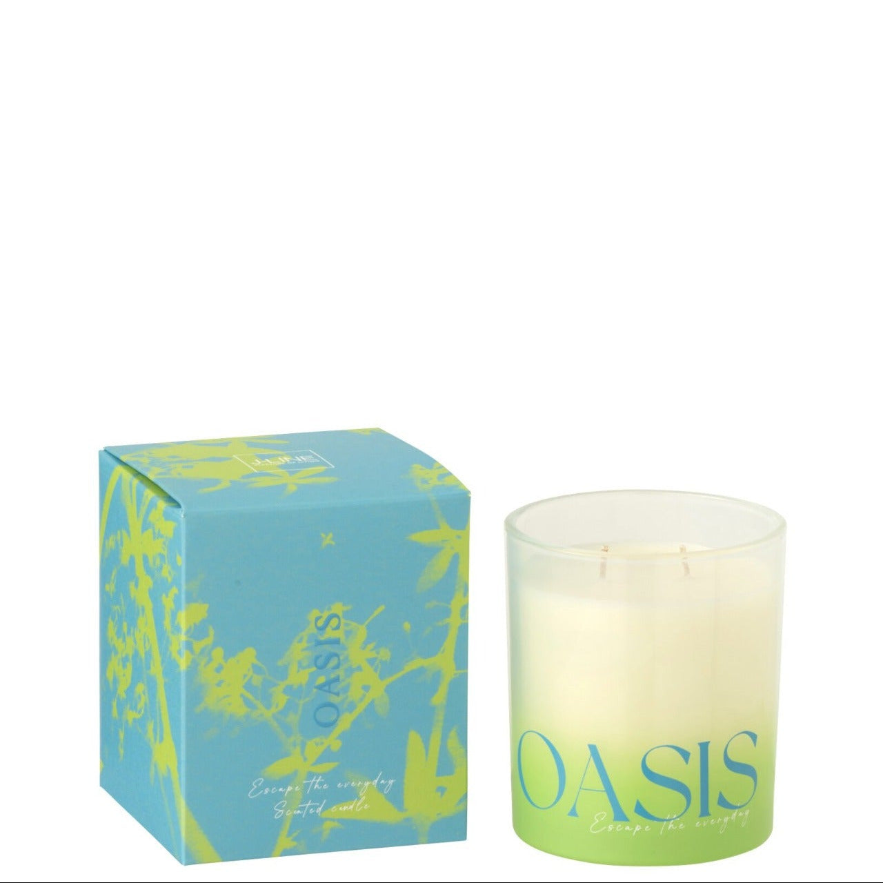 Geurkaars Oasis Groen / Blauw Large