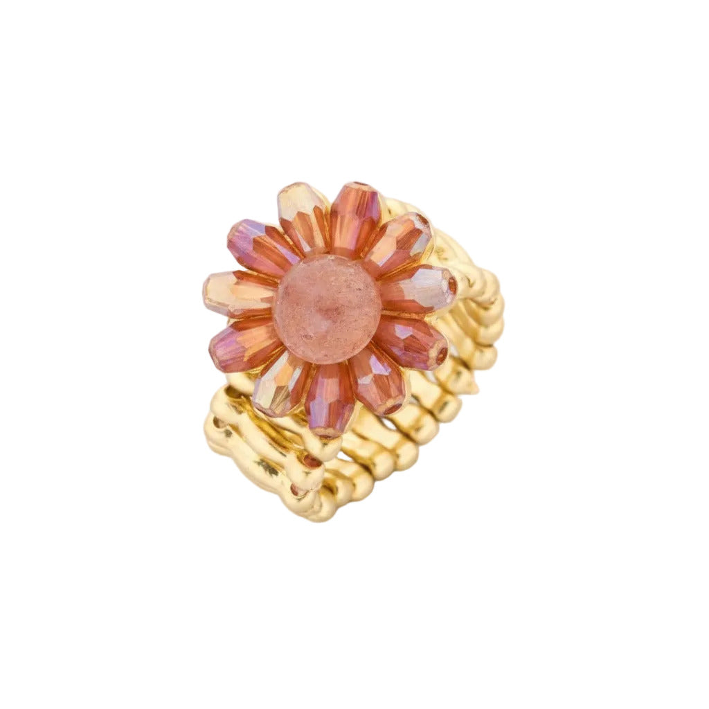 biba ring flower oranje
