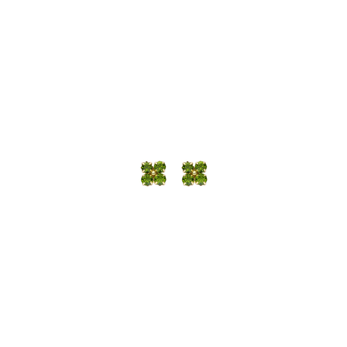 Biba oorbellen Oorstekers – groen – 84408MIX12