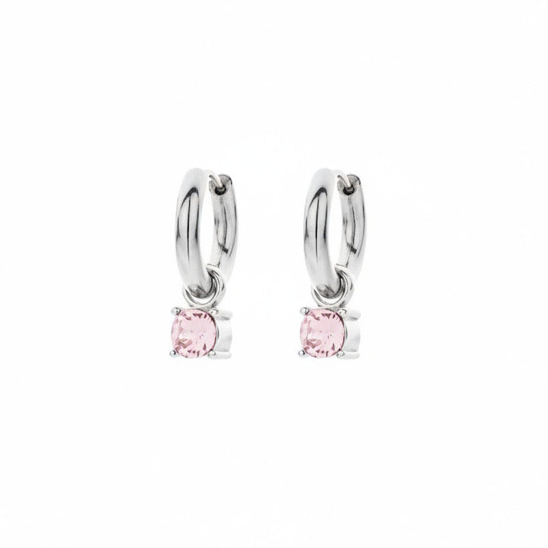 Biba Oorbellen Silver Glow Babyroze