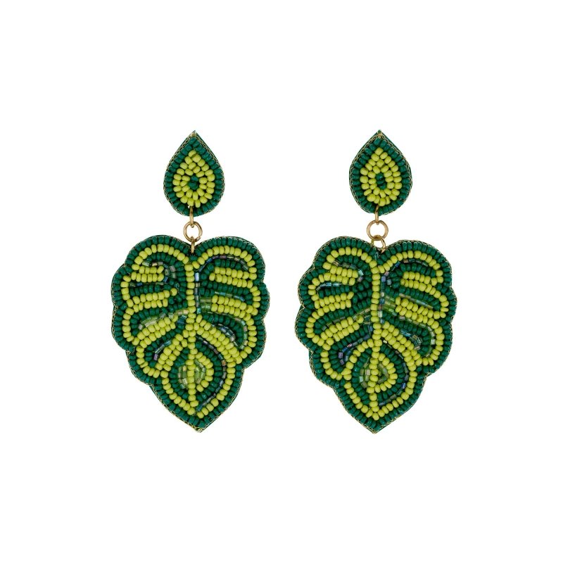 biba oorbellen festival blad groen