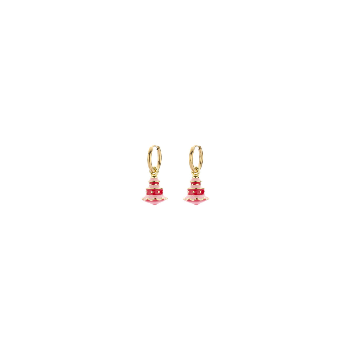Biba oorbellen Holly Jolly X-Mas – roze – 85009MIX02