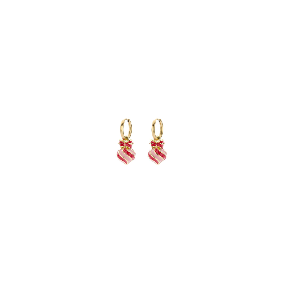 Biba oorbellen Holly Jolly X-Mas – roze – 85019MIX02