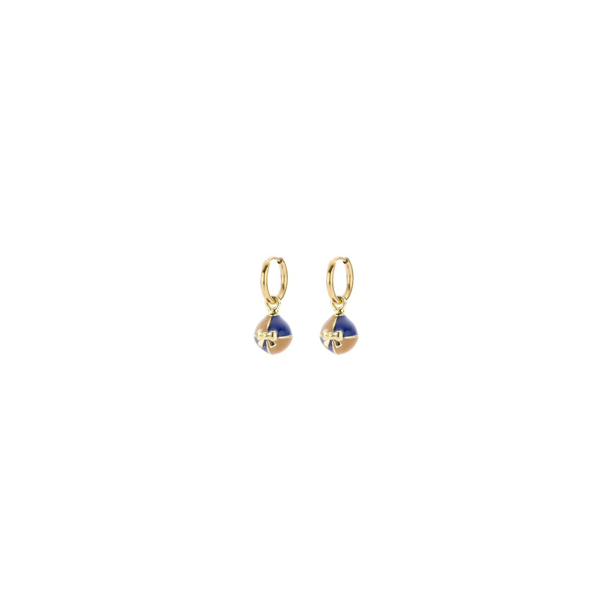 Biba oorbellen Holly Jolly X-Mas – blauw – 85020MIX03