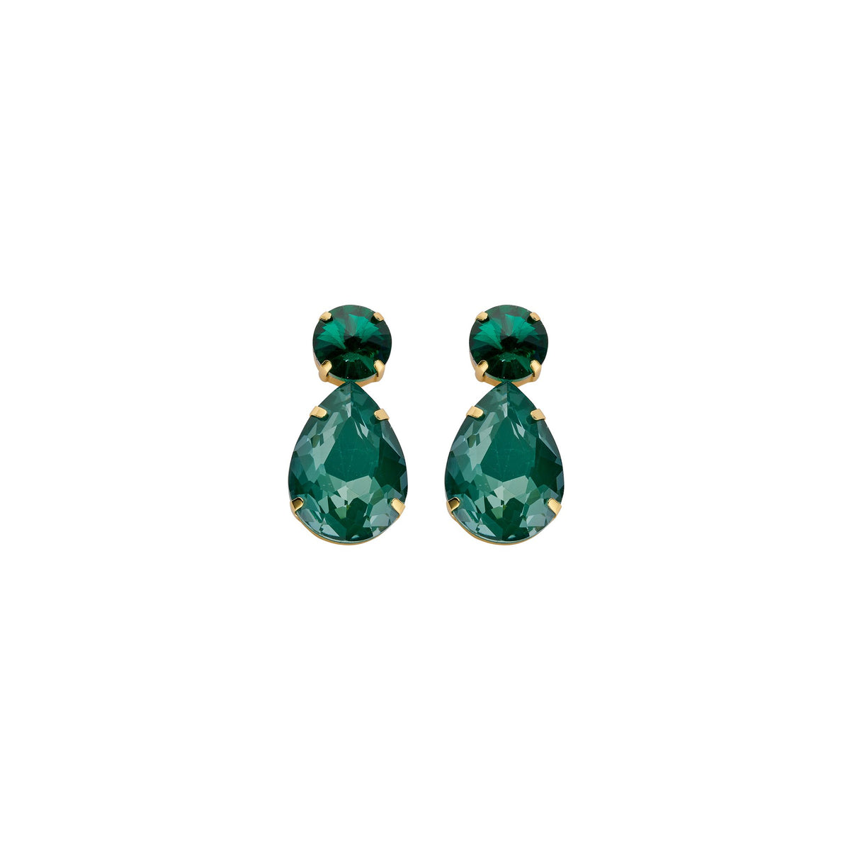 Biba oorbellen British Royalty – groen – 85221MIX04