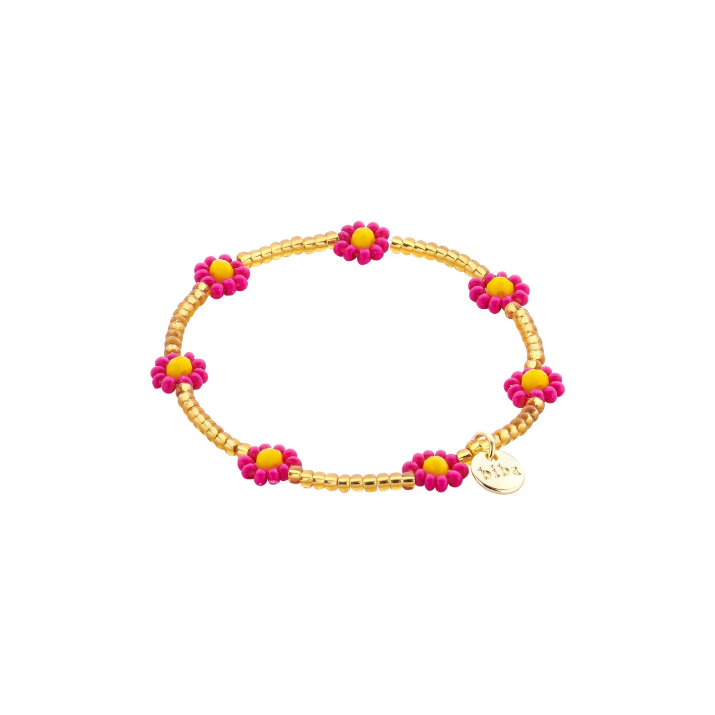 Biba kinderarmband Crystal Basics Roze (015-MIX10) van Biba
