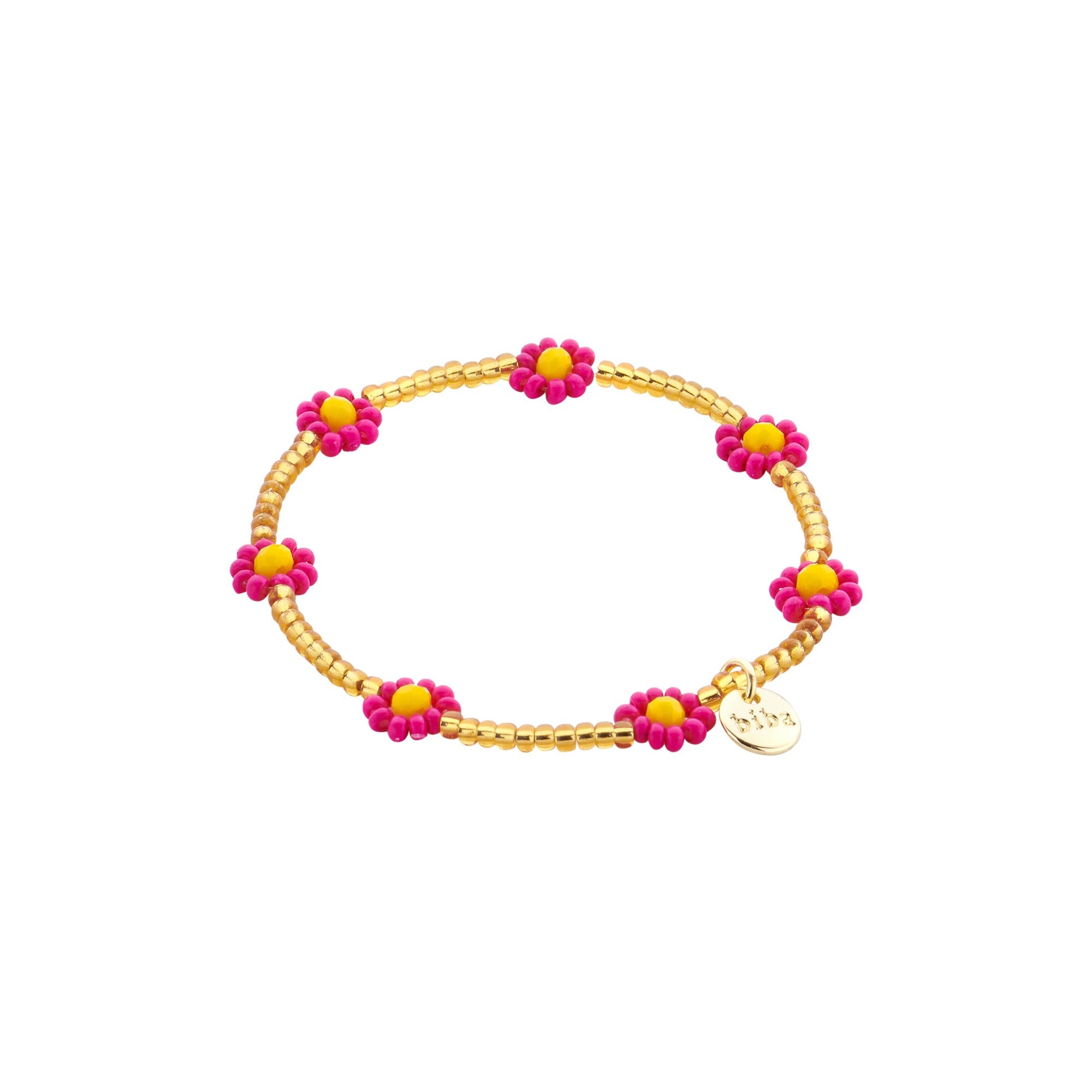 Biba kinderarmband Crystal Basics Roze (015-MIX10) van Biba