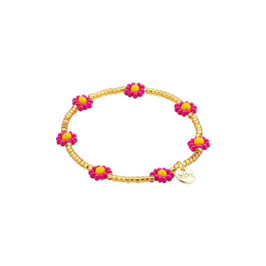 Biba kinderarmband Crystal Basics Roze (015-MIX10) van Biba