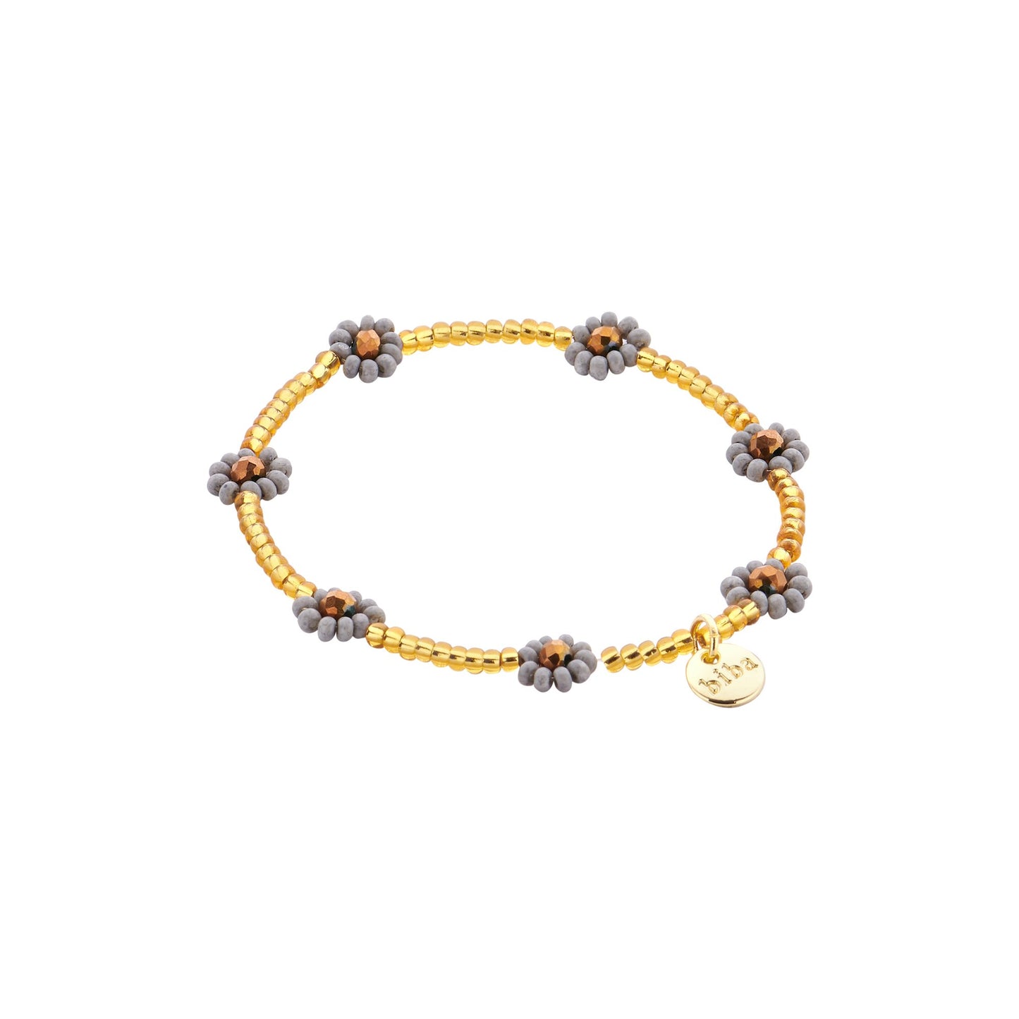 Biba kinderarmband Crystal Basics Grijs (015-MIX11) van Biba