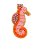 Biba Broche Zeepaard Oranje Roze
