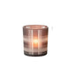 T-Lichthouder Geruit Glas Mat Bruin small