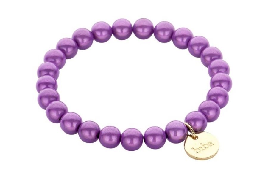Biba Armband met Elastiek -paars