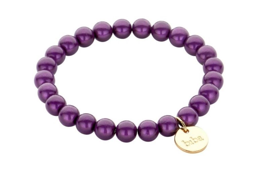 Biba Armband met Elastiek -paars