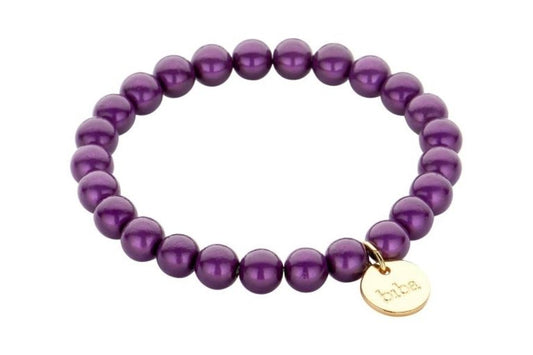 Biba Armband met Elastiek -paars