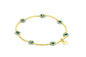 Biba Armband - elastiek - Muntgroen