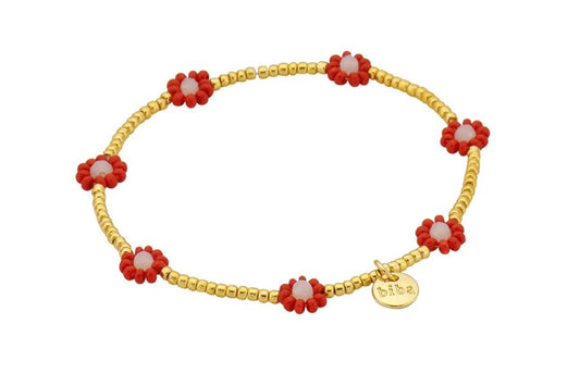 Biba Armband - elastiek - Rood