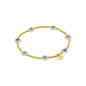 Biba Armband Flower Power Wit Blauw