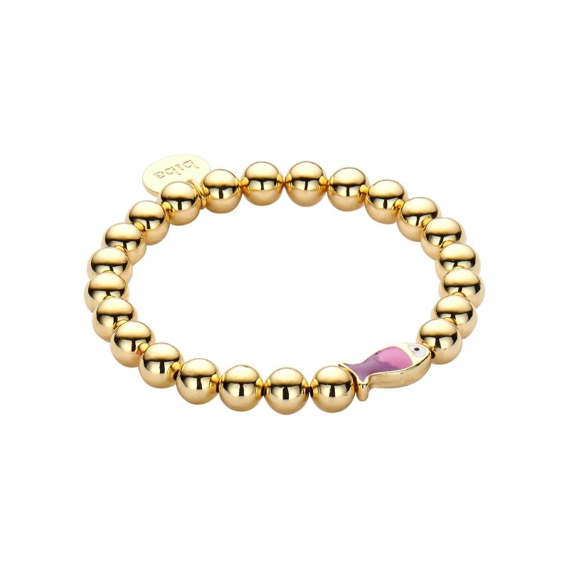 Biba Armband Golden Fish Lila