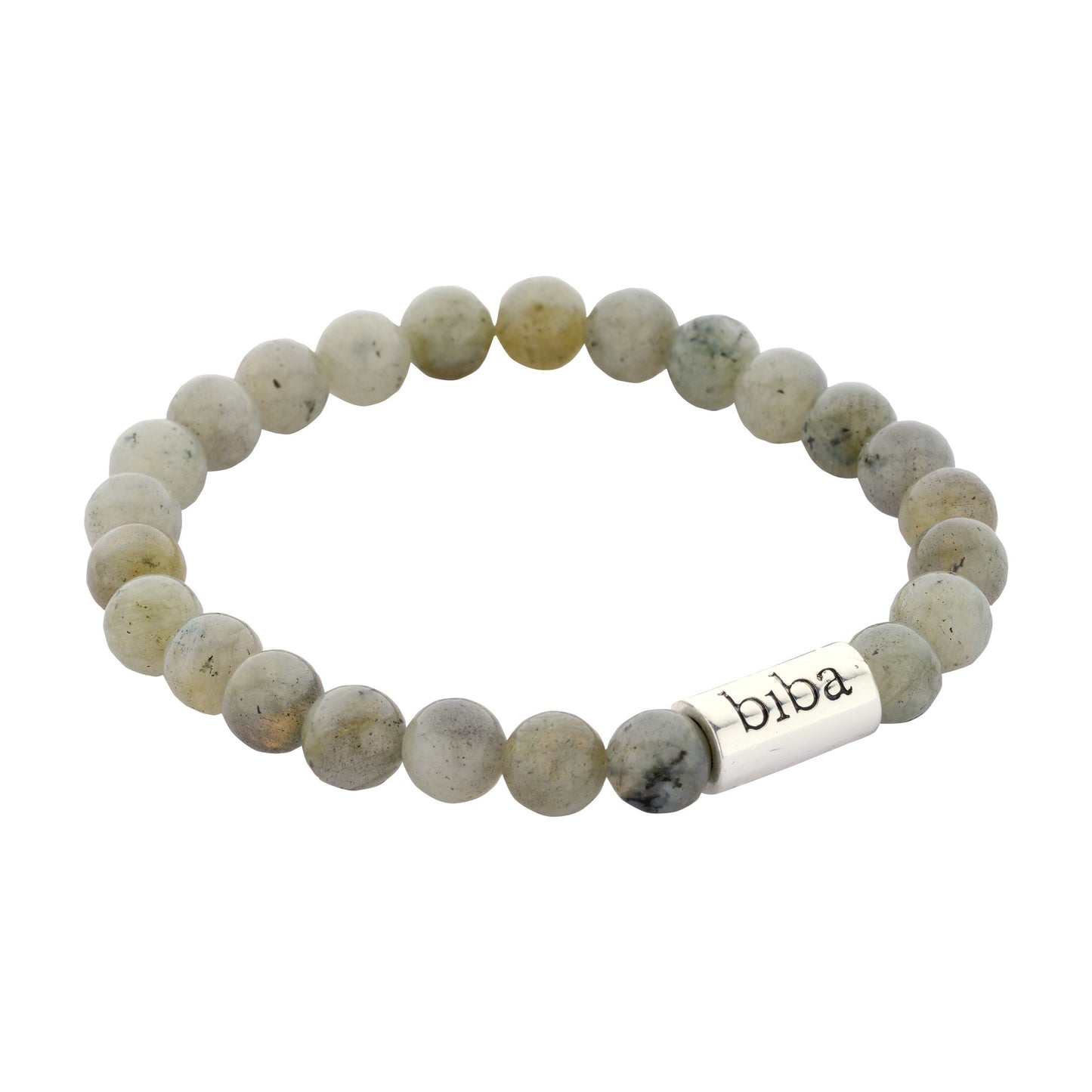 Biba herenarmband met natuursteen Grijs - Karla's