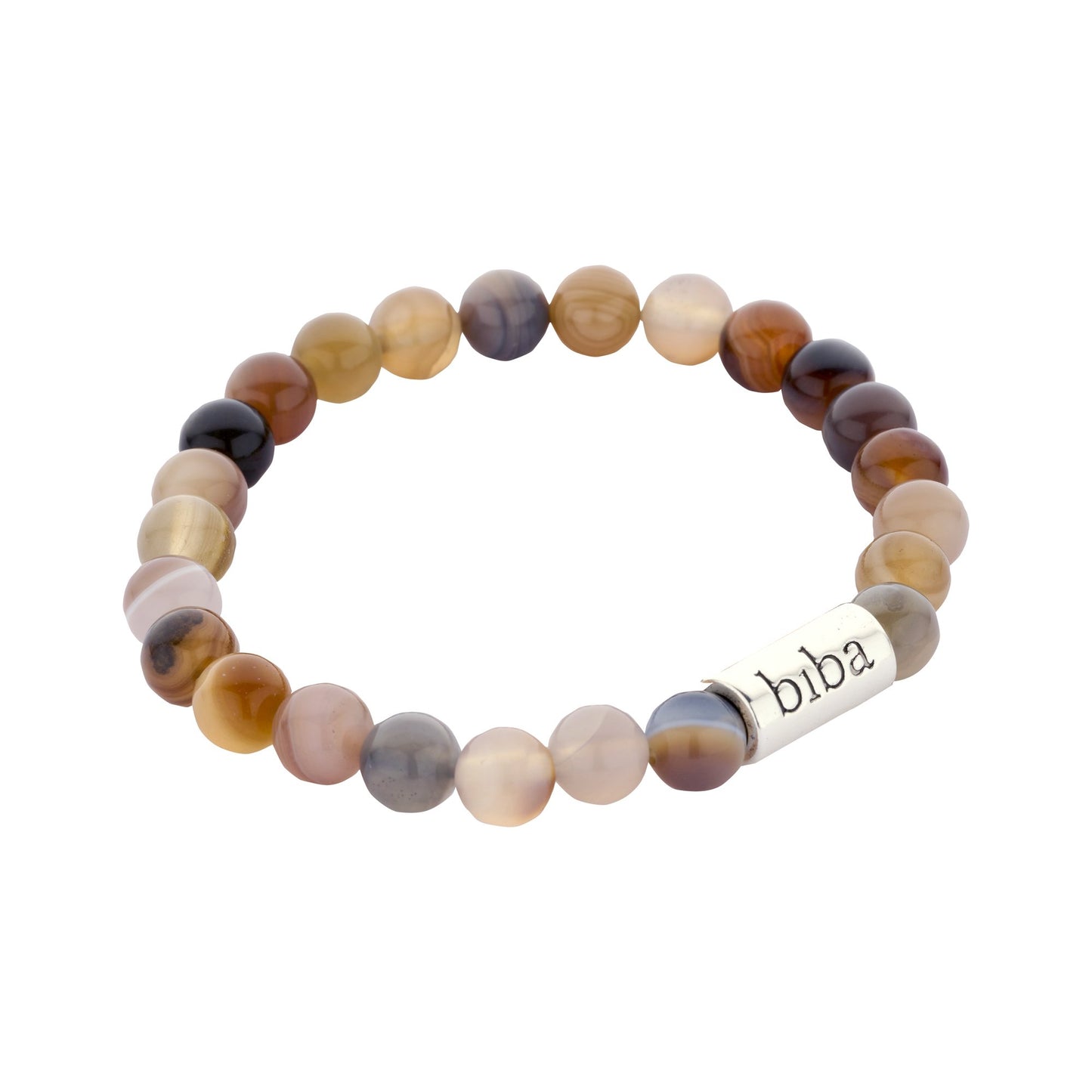 Biba herenarmband met natuursteen Bruin - Karla's