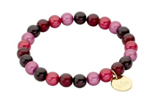 Biba Armband met Elastiek Multi Paars