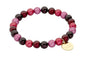 Biba Armband met Elastiek Multi Paars