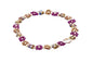 Biba armband -Miyuki beads -Paars zilver