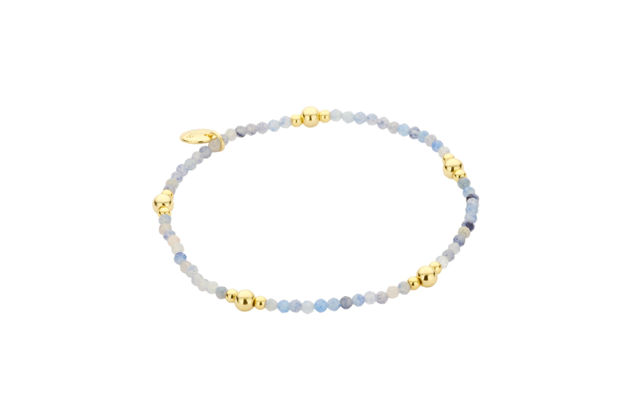Biba Armband in Natuursteen Blauw