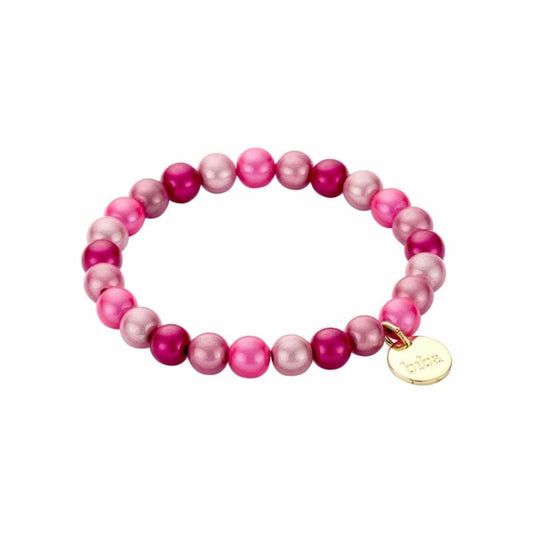 Biba Basis Armband - Diep Roze Mix