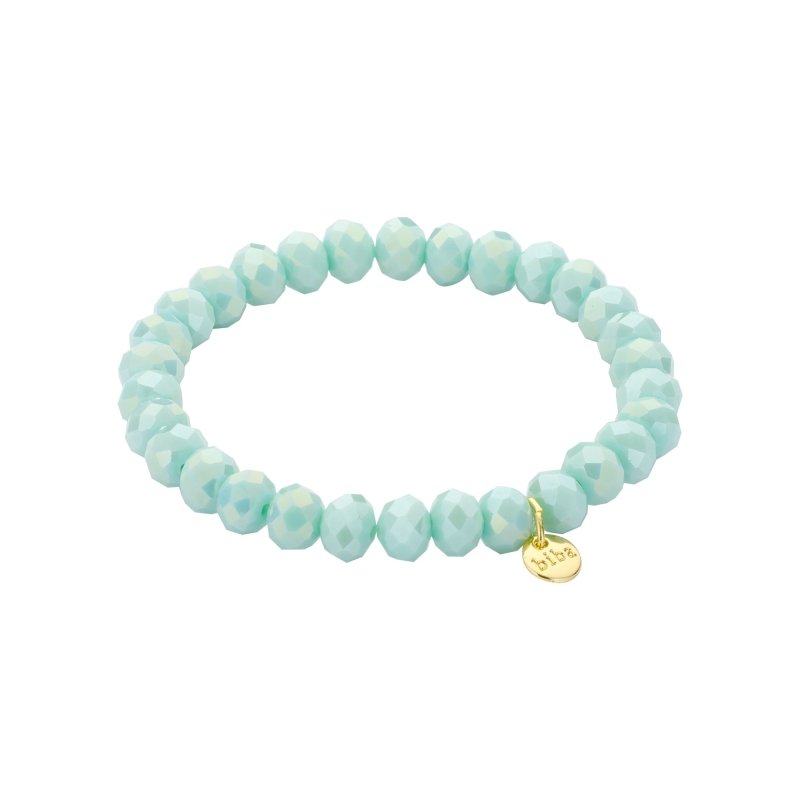 Biba Armband Crystal 8 Mm Aqua
