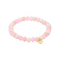 Biba Armband Crystal 8 Mm Mix Zand en Roze