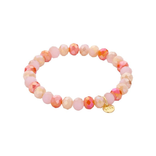 Biba Armband Crystal 8 Mm Mix Koraal