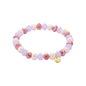 Biba Armband Crystal 8 Mm Mix Koraal Lila