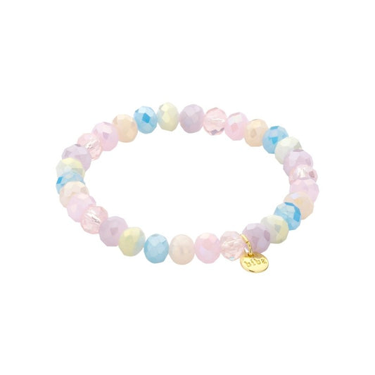 Biba Armband Crystal 8 Mm Mix Geel Roze