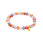 Biba Armband Crystal 8 Mm Mix Jeansblauw Zalm