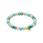 Biba Armband Crystal 8 Mm Mix Aqua Beige