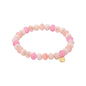 Biba Armband Crystal 8 Mm Mix Poederroze Beige