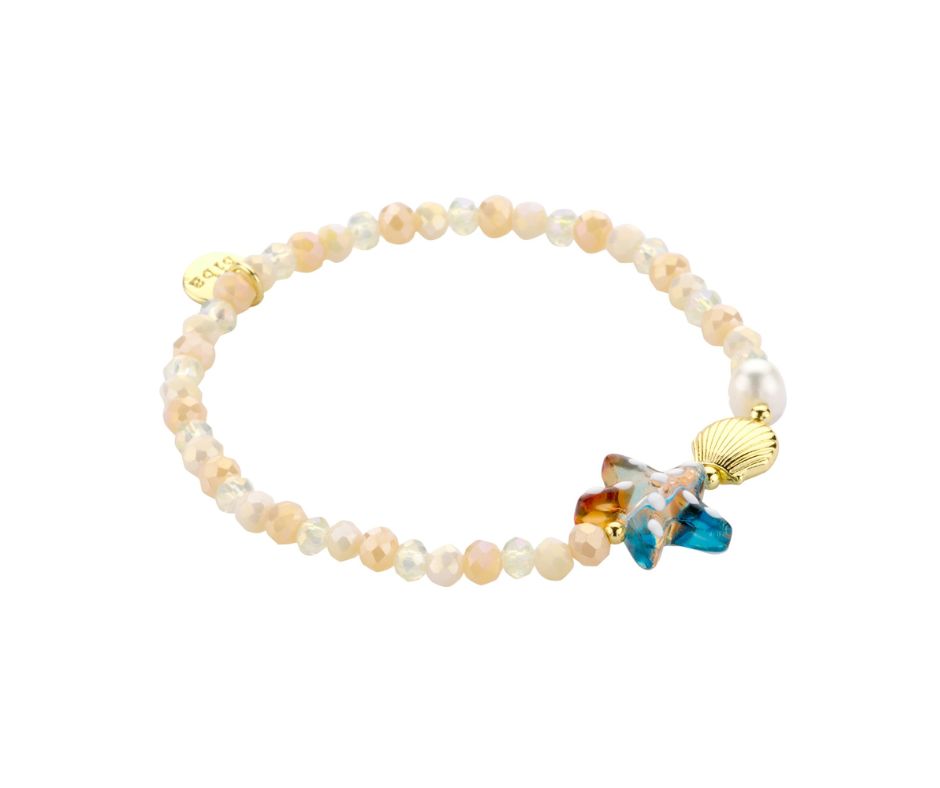 Biba Armband met Schelp - Beige