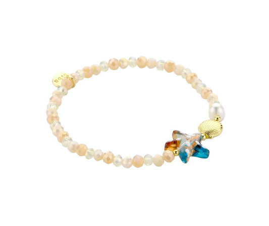 Biba Armband met Schelp - Beige