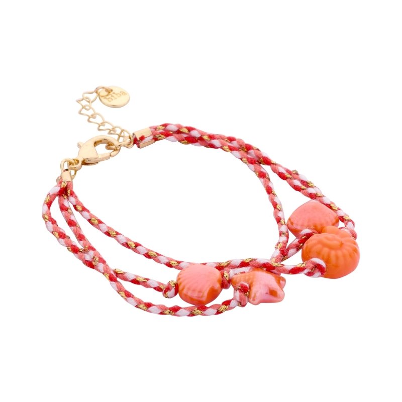 Biba Dubbele Armband Shell & Soul Oranje
