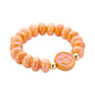 Biba Armband Donut Oranje Smiley