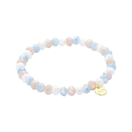 Biba Armband Crystal - Zacht Blauw Mix