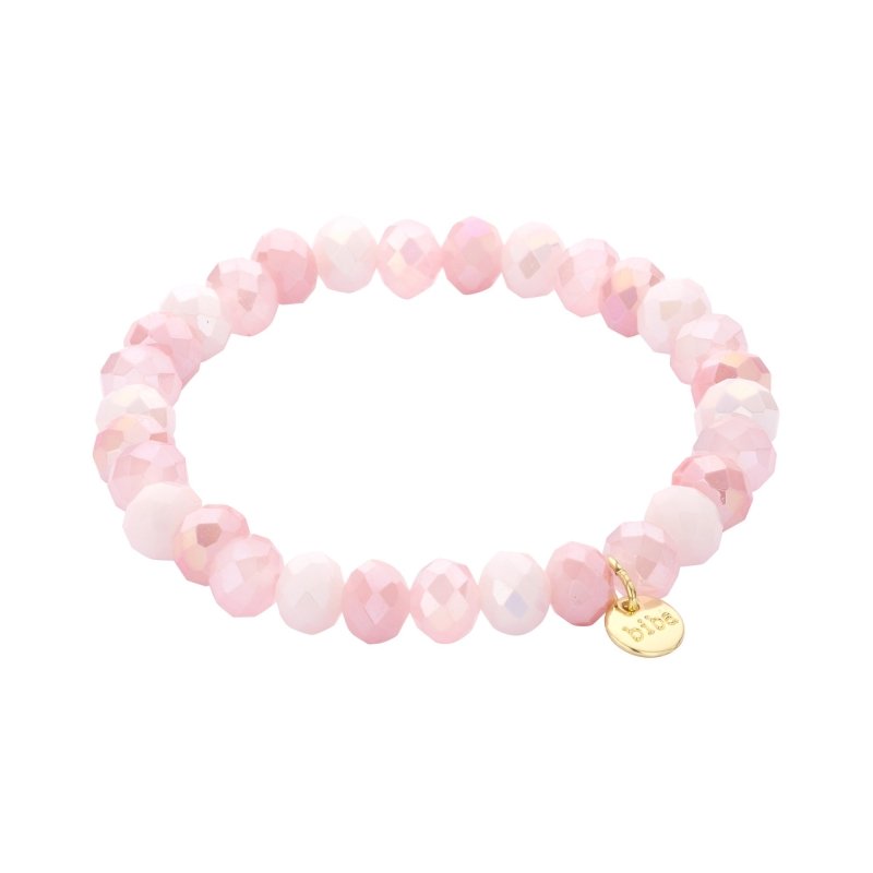 Biba Armband Crystal 8 Mm Blush Roze