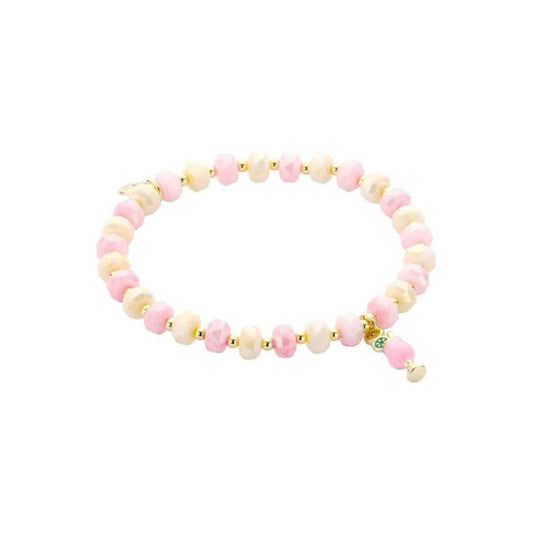 Biba armband met Champagne-bedeltje - Roze