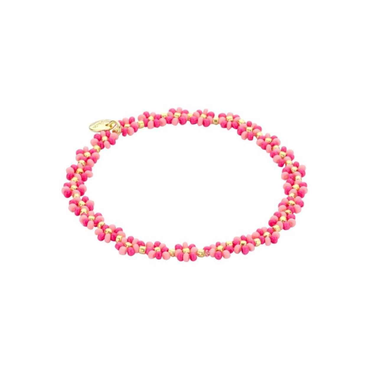 Biba Armband-Diep -Roze-goudkleurig