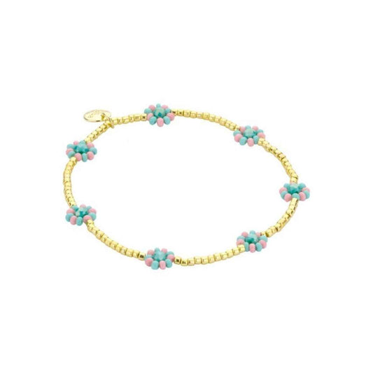 Biba Armband Basic Roze-blauw Mix