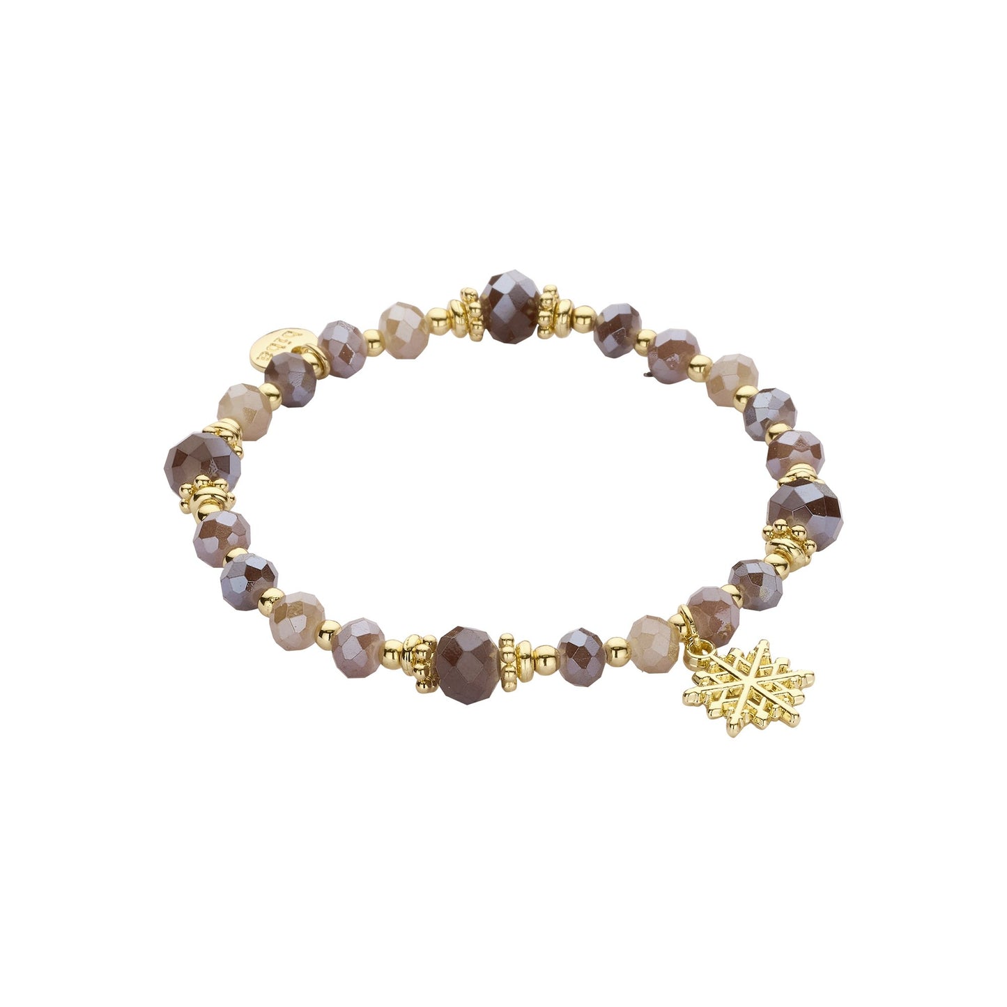 Biba armband Signature Crystals Bruin (55937MIX02) van Biba