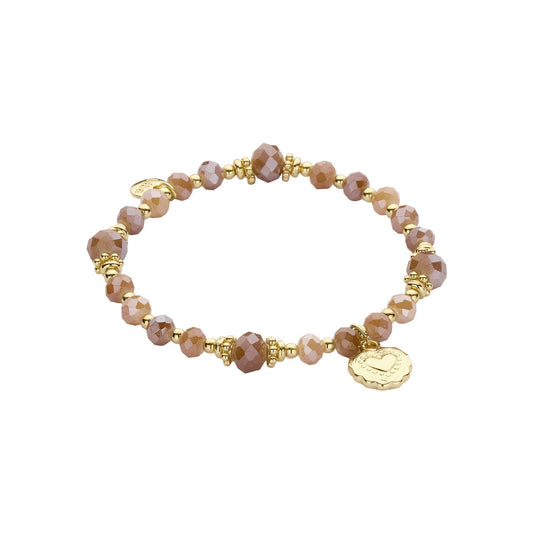 Biba armband Signature Crystals Bruin (55937MIX06) van Biba