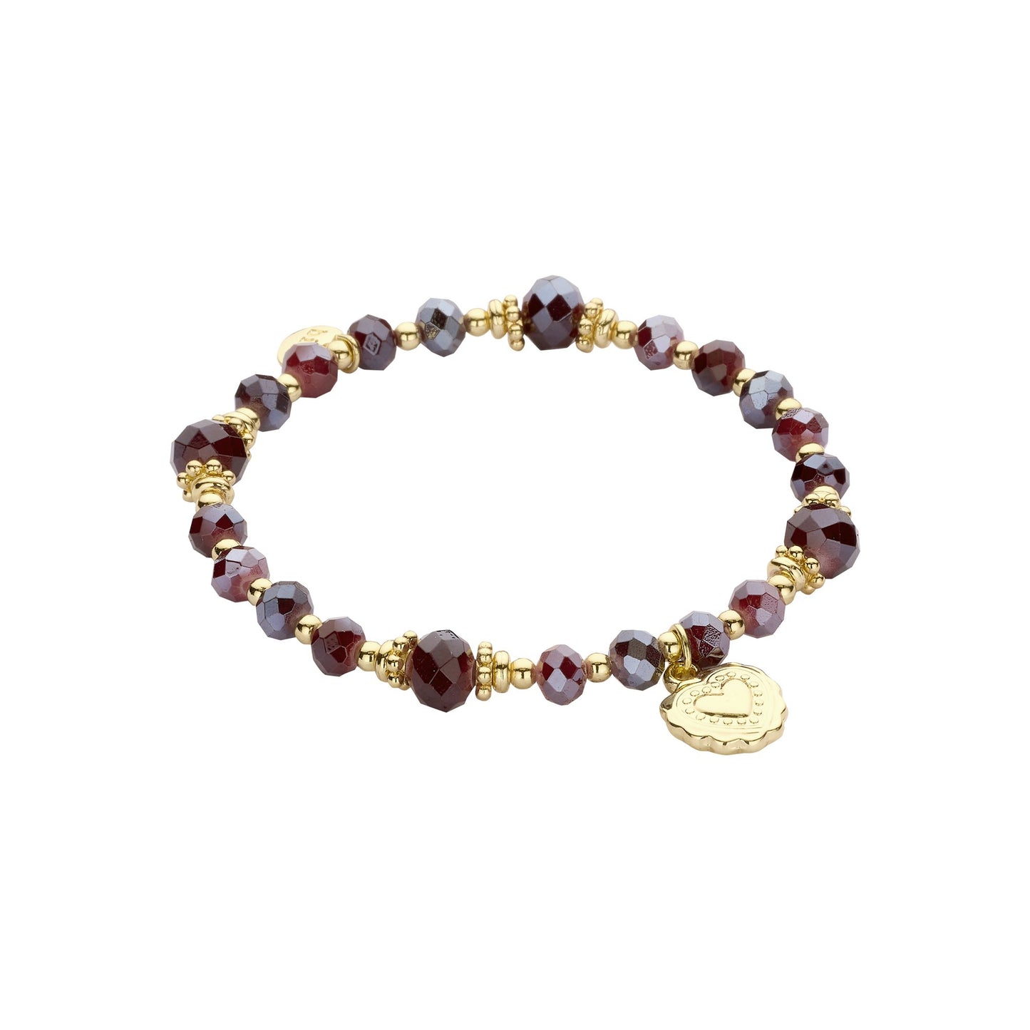 Biba armband Signature Crystals Paars (55937MIX12) van Biba